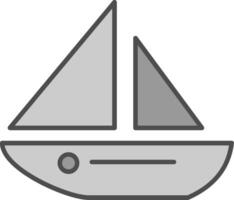 Schlauchboot Stutfohlen Symbol vektor