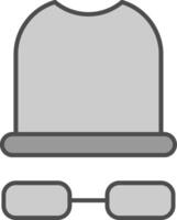 Weiß Hut Stutfohlen Symbol vektor