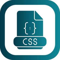 CSS Glyphe Gradient runden Ecke Symbol vektor