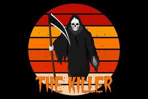 the killer design vintage retro vektor