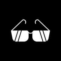 Sonnenbrille Glyphe umgekehrtes Symbol vektor