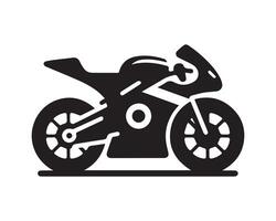 cykel silhuett ikon grafisk logotyp design vektor