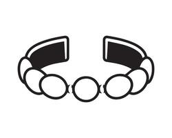 Armband Silhouette Symbol Grafik Logo Design vektor