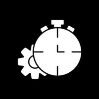 Timeout-Glyphe invertiertes Symbol vektor