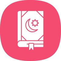 Koran Glyphe Kurve Symbol vektor