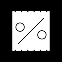 Rechnung Glyphe umgekehrtes Symbol vektor