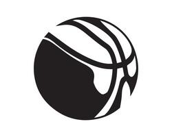 Korb Ball Symbol Grafik Logo Design vektor