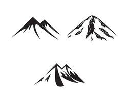 Hügel Silhouette Symbol Grafik Logo Design vektor