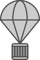 Fallschirm Stutfohlen Symbol vektor