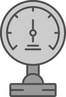 Druck Meter Stutfohlen Symbol vektor