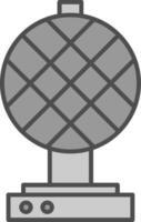 Waffel Eisen Stutfohlen Symbol vektor