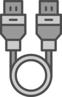 USB Kabel Stutfohlen Symbol vektor