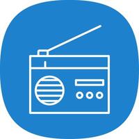 Radio Linie Kurve Symbol vektor