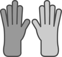 Leder Handschuhe Stutfohlen Symbol vektor