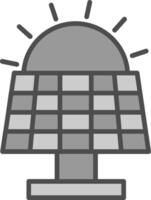 Solar- Panel Stutfohlen Symbol vektor