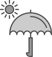 Regenschirm Stutfohlen Symbol vektor