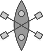 Kajak Stutfohlen Symbol vektor