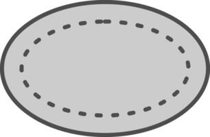 Oval Stutfohlen Symbol vektor