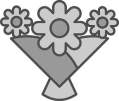 Blume Strauß Stutfohlen Symbol vektor
