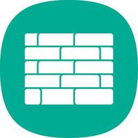 Brickwall-Linie zweifarbiges Symbol vektor