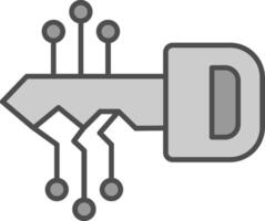 Schlüssel Stutfohlen Symbol vektor