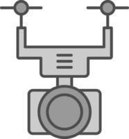 Kamera Drohne Stutfohlen Symbol vektor