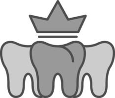 Dental Krone Stutfohlen Symbol vektor