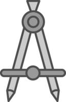 Kompass Stutfohlen Symbol vektor