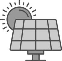 Solar- Panel Stutfohlen Symbol vektor