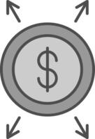 Dollar Stutfohlen Symbol vektor