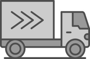 Lieferung LKW Linie Kreis Symbol vektor