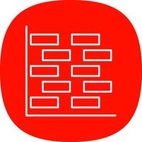 gantt Diagramm Linie Kurve Symbol vektor