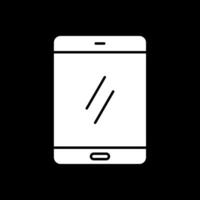 Smartphone Glyphe invertiert Symbol vektor