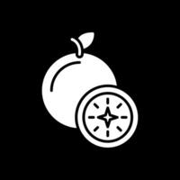 guava glyf omvänd ikon vektor