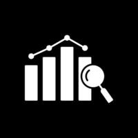 Analyse Glyphe invertiert Symbol vektor