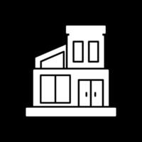 modern Haus Glyphe invertiert Symbol vektor