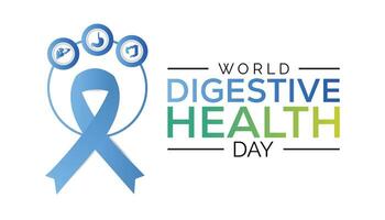 Welt Verdauungs- Gesundheit Tag beobachtete jeder Jahr im kann 29. Vorlage zum Hintergrund, Banner, Karte, Poster mit Text Inschrift. vektor