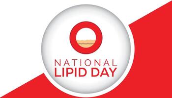 National Lipid Tag beobachtete jeder Jahr im dürfen. Vorlage zum Hintergrund, Banner, Karte, Poster mit Text Inschrift. vektor