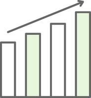 Bar Graph Stutfohlen Symbol vektor