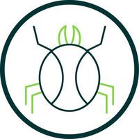 Spinne Linie Kreis Symbol vektor