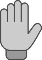 Handschuhe Stutfohlen Symbol vektor