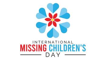 International fehlt Kinder- Tag beobachtete jeder Jahr im kann 25. Vorlage zum Hintergrund, Banner, Karte, Poster mit Text Inschrift. vektor