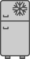 kylskåp fylla ikon vektor