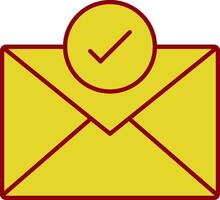 Mail-Linie zweifarbiges Symbol vektor