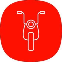motorcykel linje kurva ikon vektor