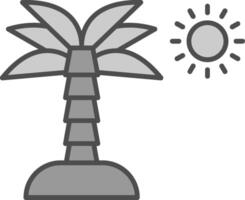 Palme Baum Stutfohlen Symbol vektor