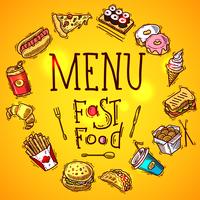 Fast Food-Menü