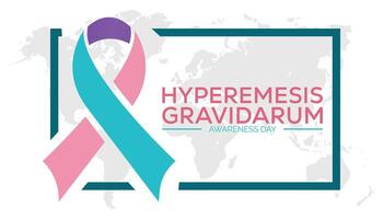 Hyperemesis gravidarum Bewusstsein Tag beobachtete jeder Jahr im kann 15. Vorlage zum Hintergrund, Banner, Karte, Poster mit Text Inschrift. vektor