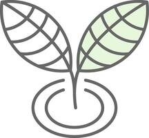 Pflanze Stutfohlen Symbol vektor
