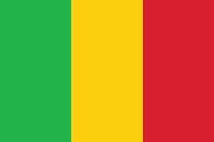 mali flagga illustration. mali nationell flagga. vektor